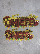 Load image into Gallery viewer, Sequin Chiefs with Lights Kids Size Patch
