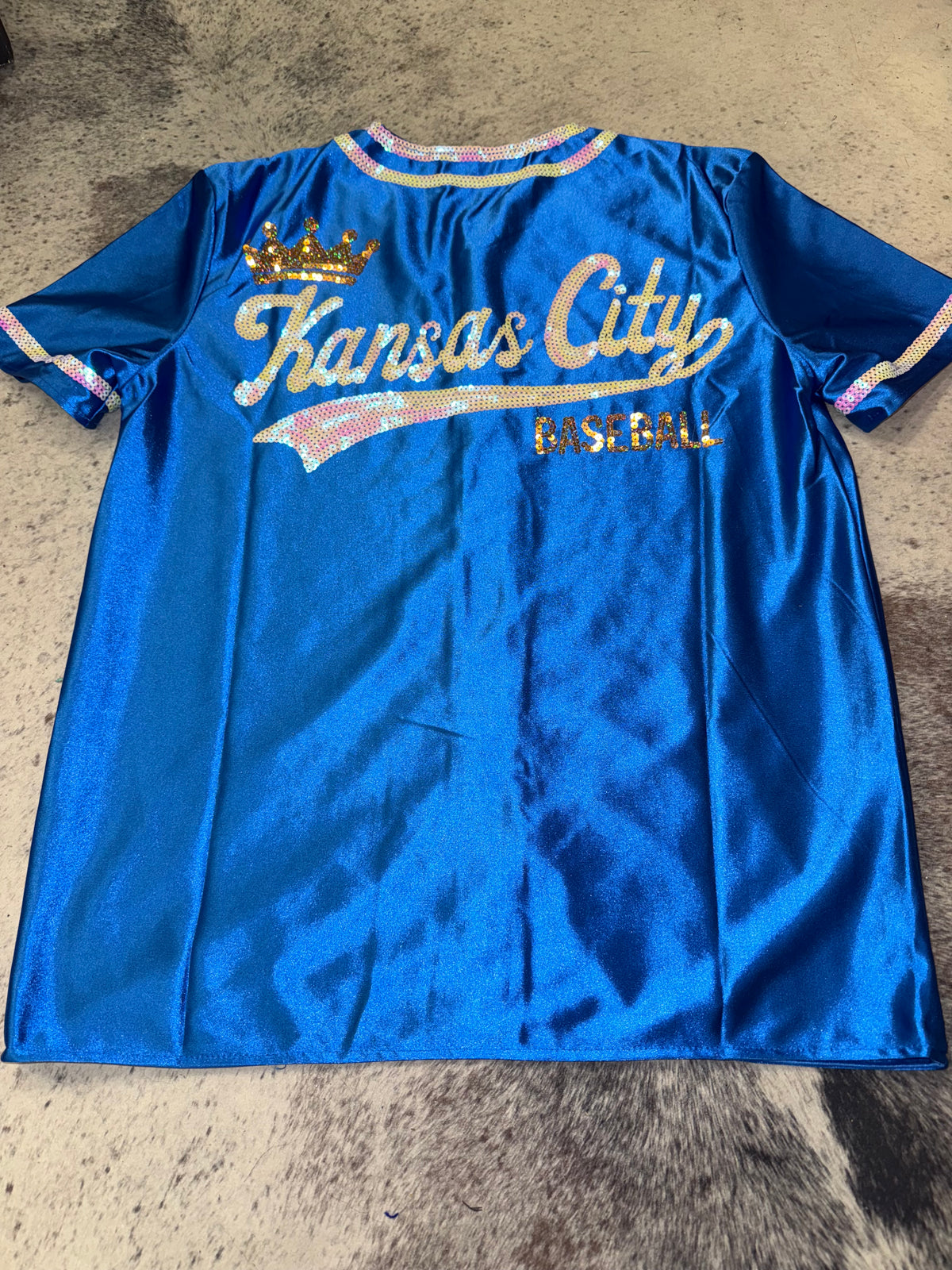 Royals Jersey w/Sequin Detailing (Royal Blue)