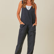 Washed Denim Overall Jumper