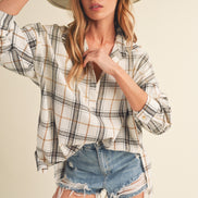 Plaid Pullover Shirt