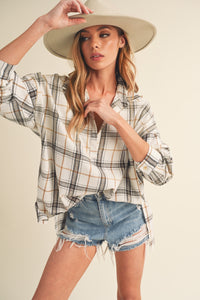 Plaid Pullover Shirt