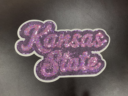 Kansas State Sequin X-Large Patch