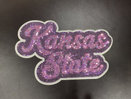 Kansas State Sequin X-Large Patch