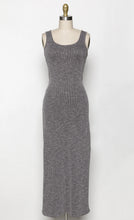 Load image into Gallery viewer, Ribbed Midi Dress with Side Slits
