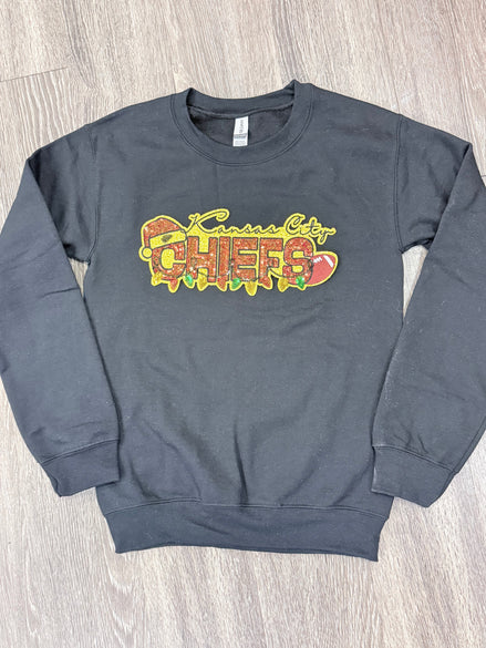 Sequin Holiday Chiefs w/Lights Sweatshirt