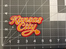 Load image into Gallery viewer, Script Kansas City Embroidered Patch
