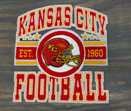 Kansas City Football Chenille  X-Large Patch