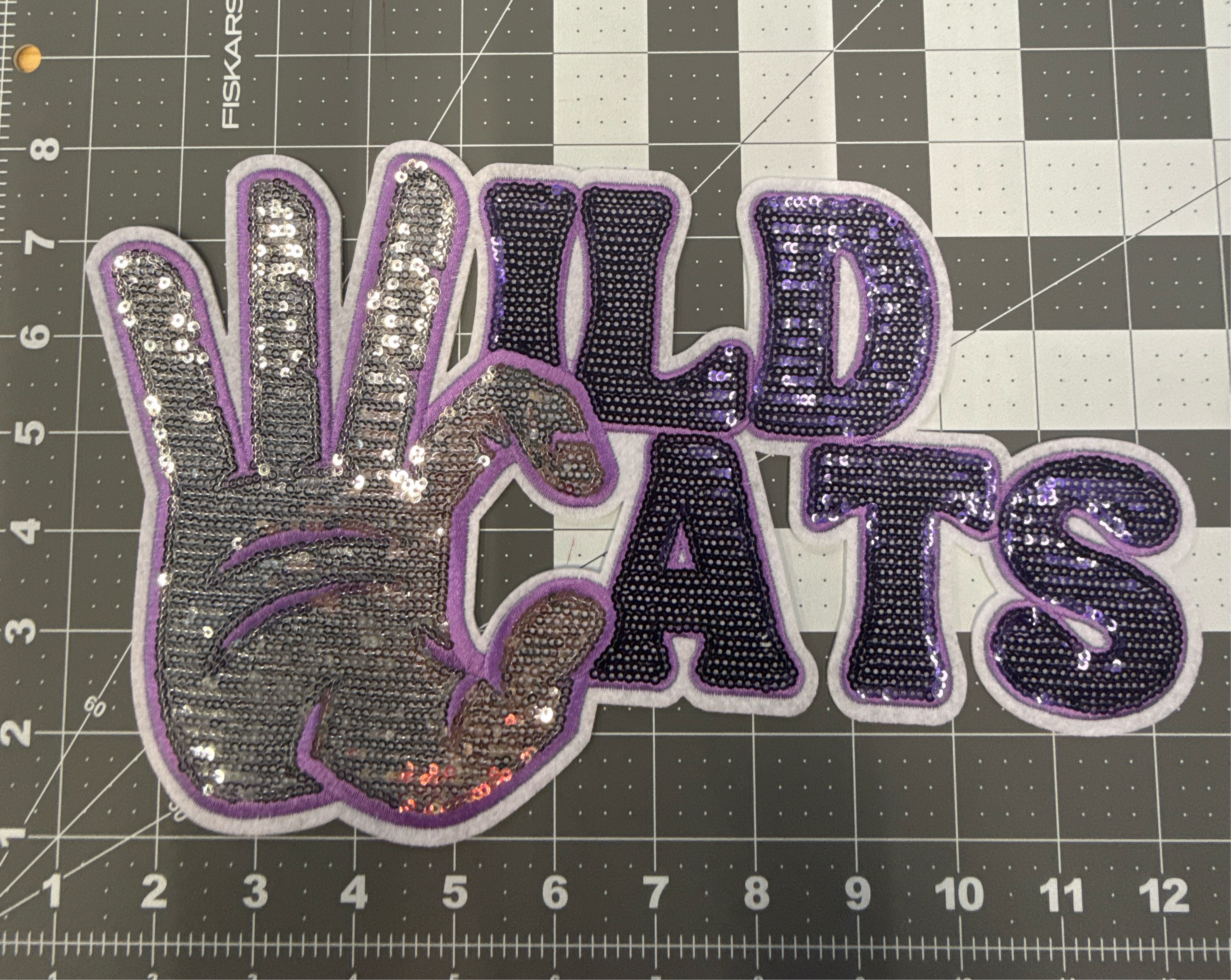 Wildcats Sequin X-Large Patch