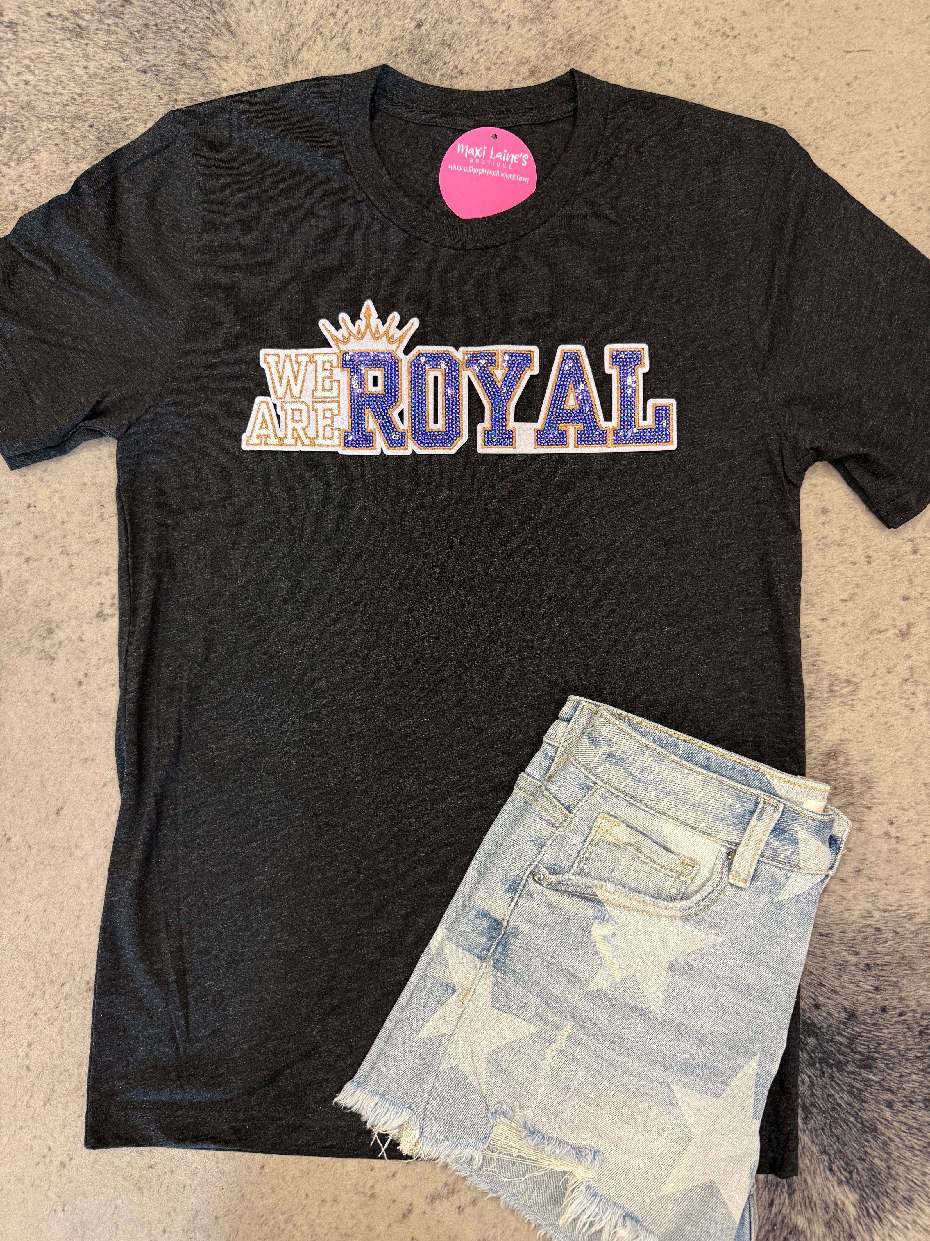 We Are Royals Tee w/Sequin Patch