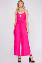 Load image into Gallery viewer, Cami Jumpsuit with Waist Sash
