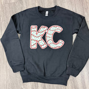Sequin Holiday KC Cake Chiefs Sweatshirt