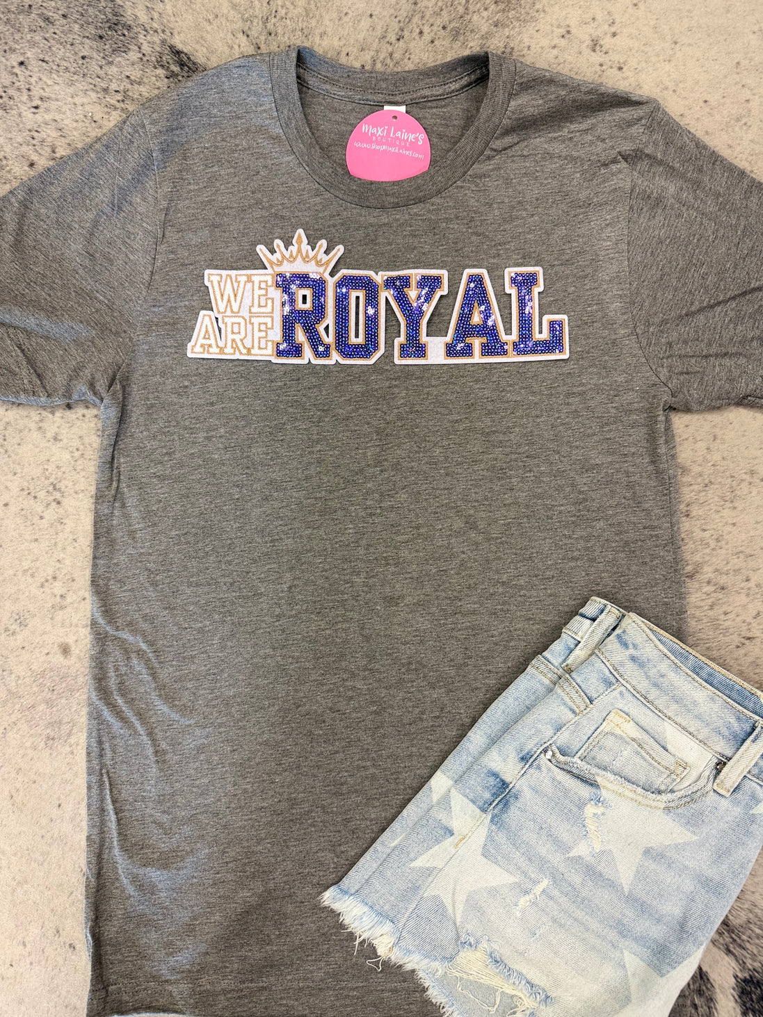 We Are Royals Tee w/Sequin Patch