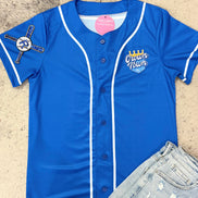 Crown Town Royals Baseball Jersey w/Chenille Leopard KC