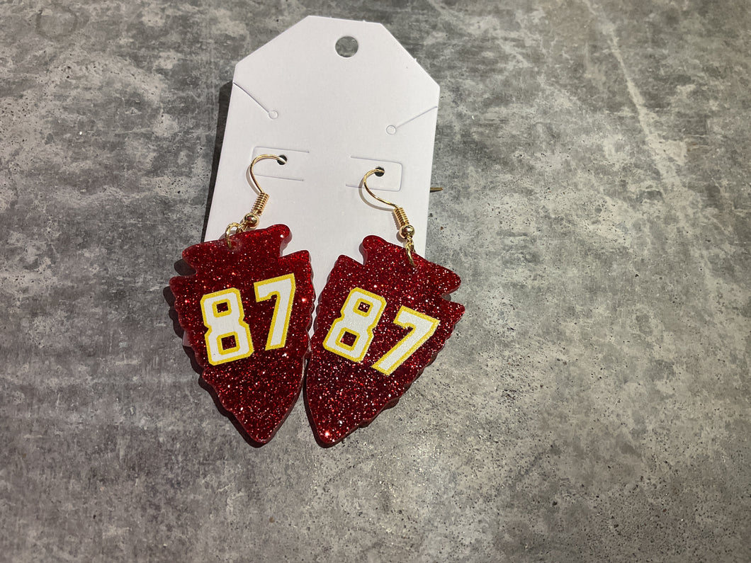 87 Glitter Dangle Earrings