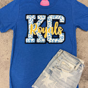 KC Royals Tee w/Chenille Patch
