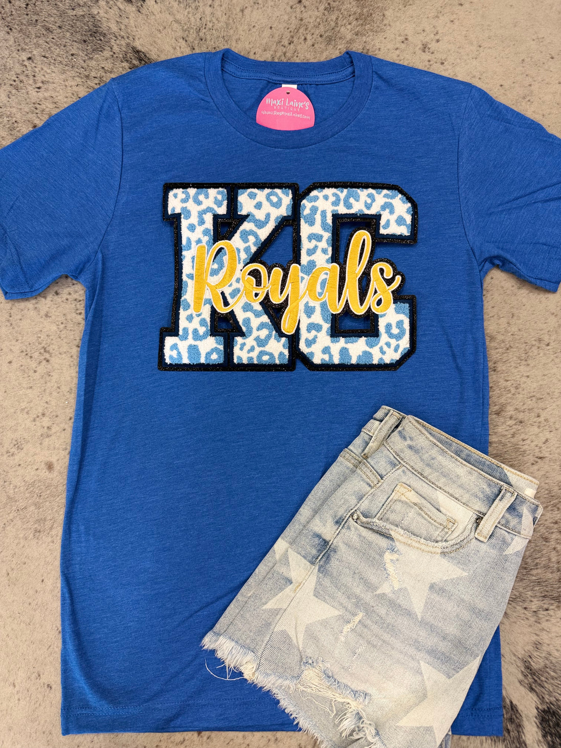 KC Royals Tee w/Chenille Patch