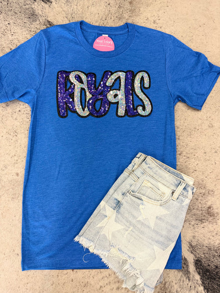 Royals Tee w/Sequin Patch