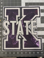 Kansas  State Sequin X-Large Patch
