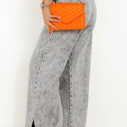 Wide Leg Drawstring Jeans