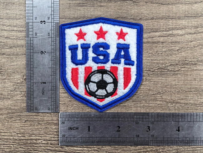 USA Soccer Badge Chenille Patch (3 inch)