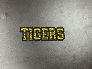 Tigers Block Lettering Chenille and Embroidered Small Patch