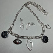 KC Charm Necklace and Earring Set