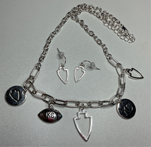Load image into Gallery viewer, KC Charm Necklace and Earring Set
