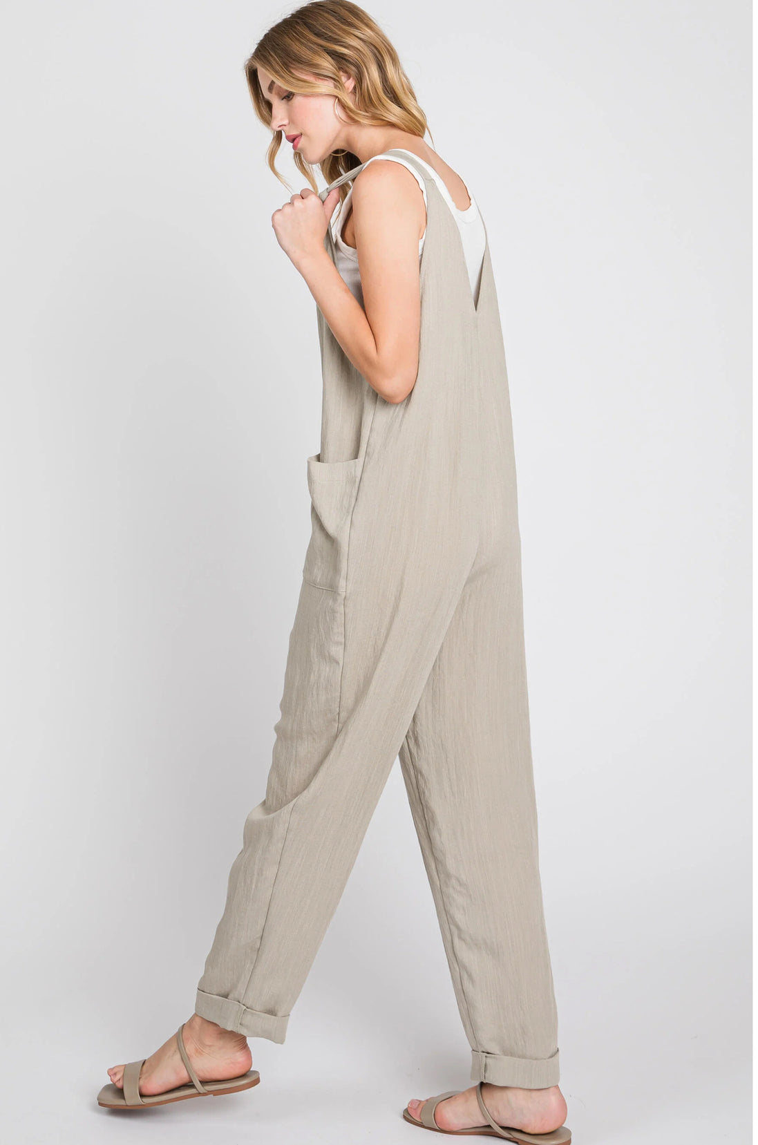 Front Pocketed Jumpsuit