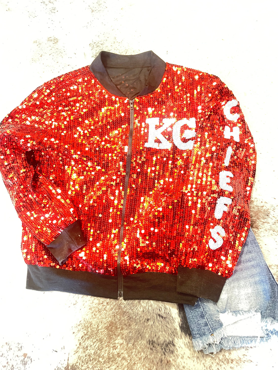 #15 Chiefs Sequins Jacket