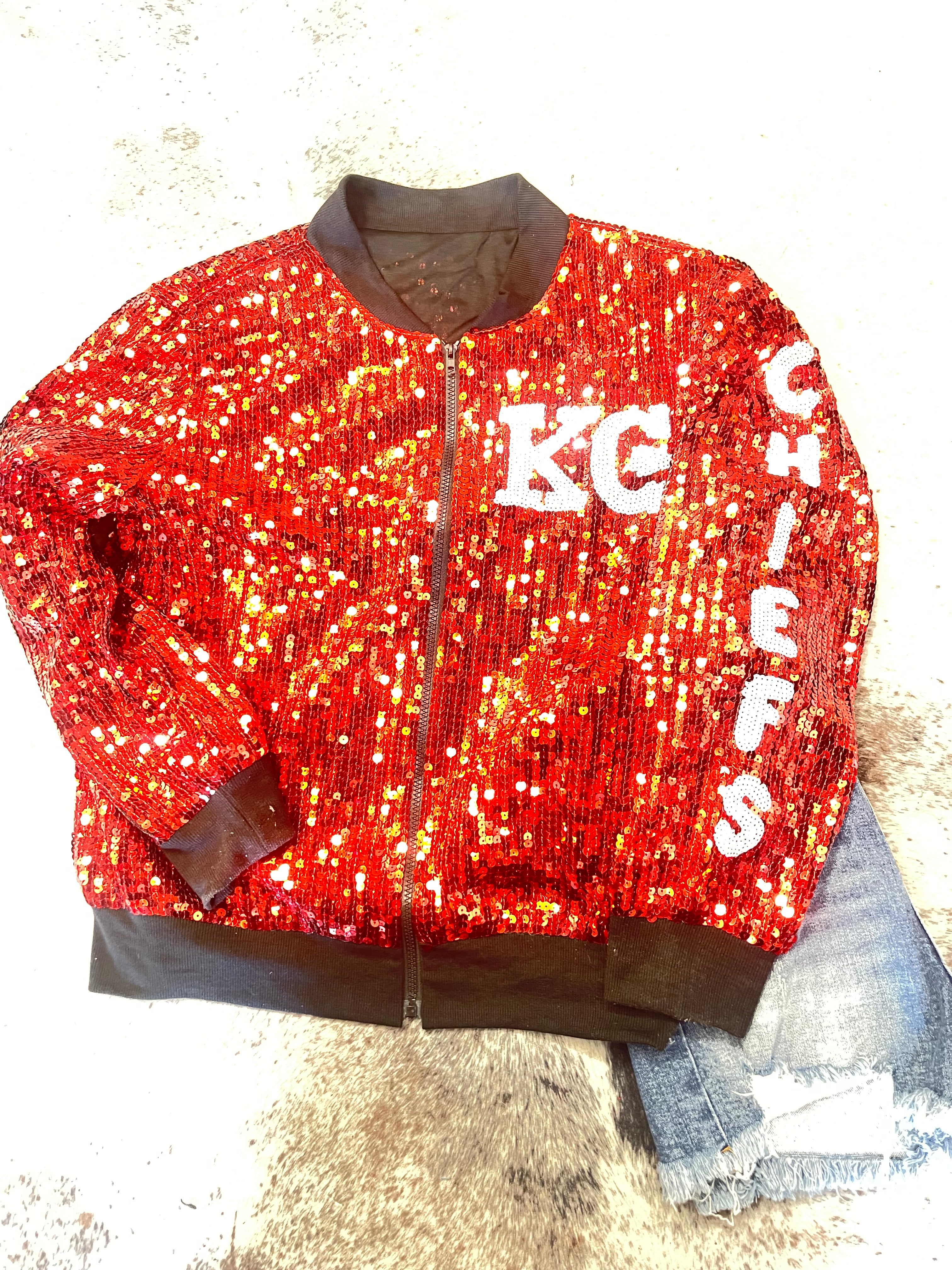 #15 Chiefs Sequins Jacket