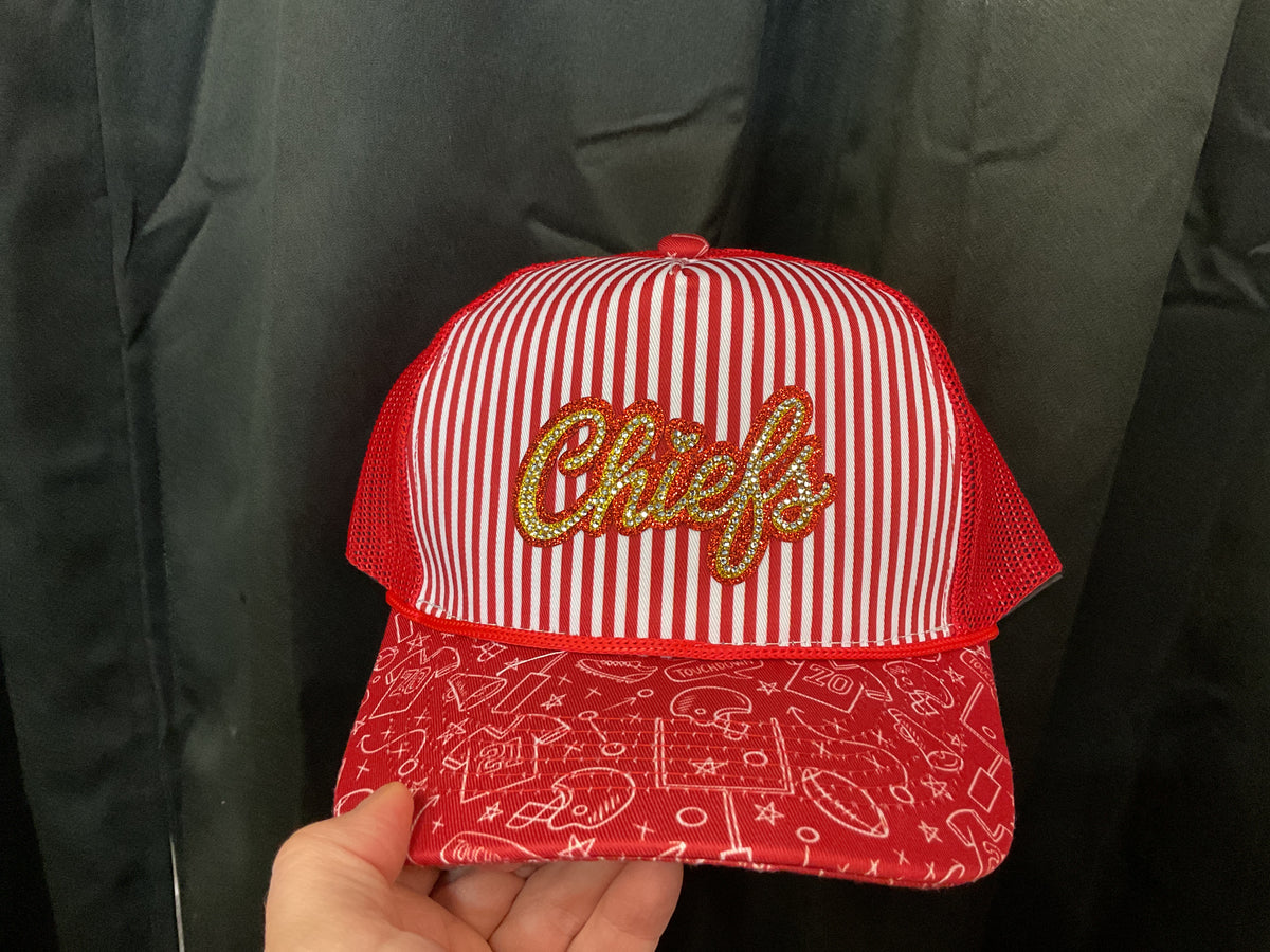 Chiefs Vertical Lines Play Book Hat