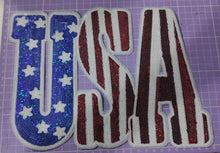 Load image into Gallery viewer, USA Stars and Stripes Sequin Patch (11 inch)
