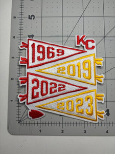 Super Bowl Years Pennant Patch