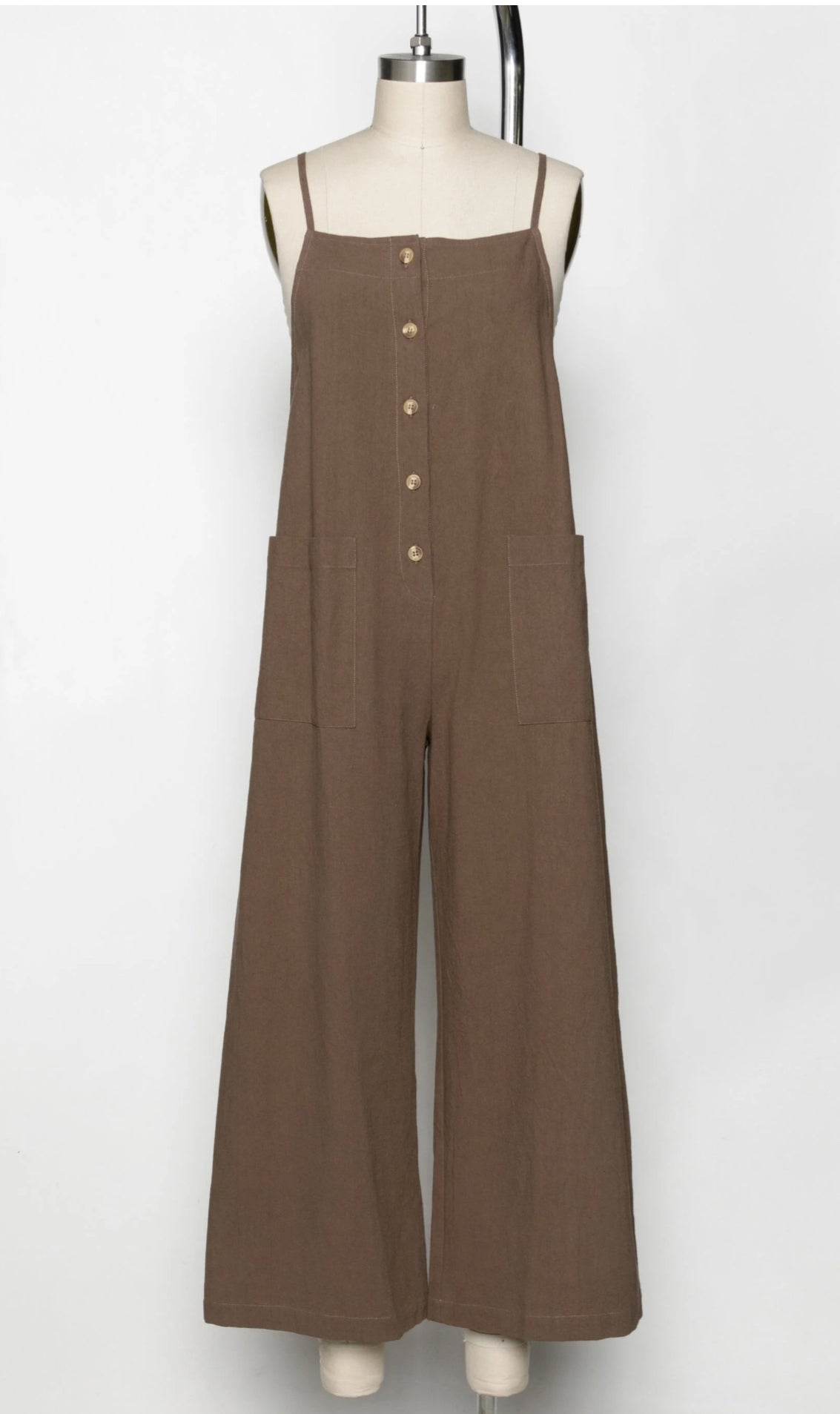 Front Button Up Jumpsuit
