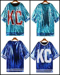 KC Sequin Shirt Dress