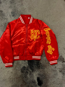 KIDS CHIEFS Satin Bomber Jacket