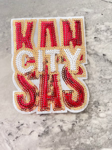 Kansas City Sequin Iron-On Patch