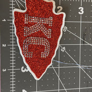 Rhinestone Transfer Arrowhead KC