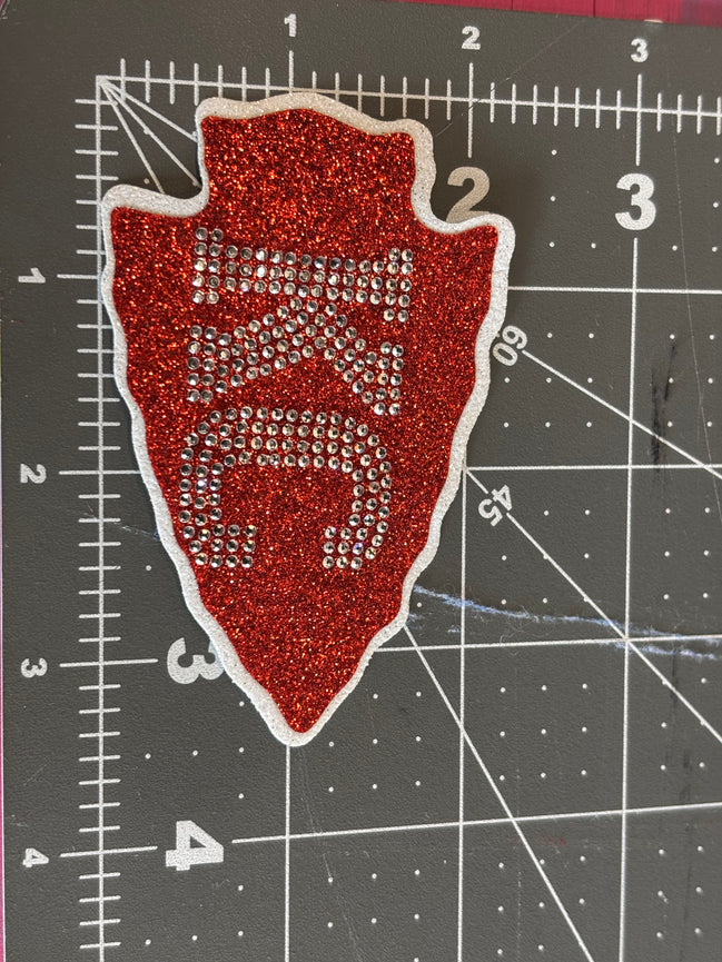 Rhinestone Transfer Arrowhead KC