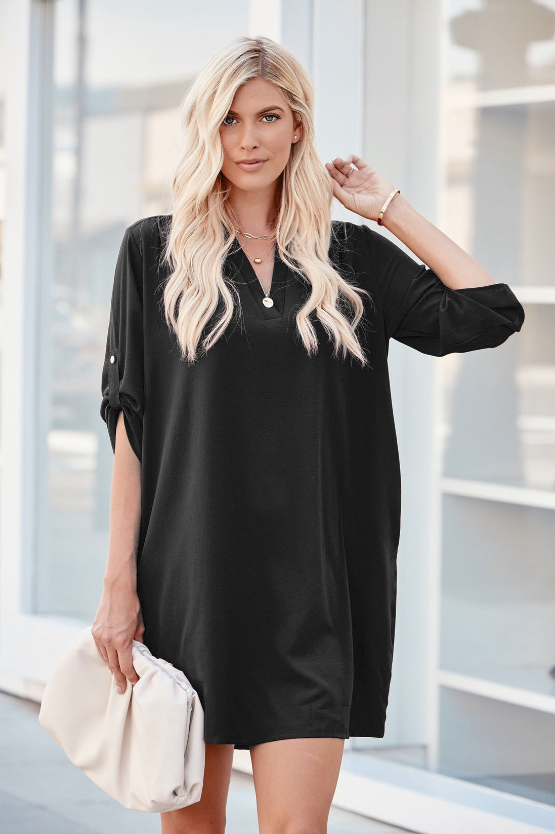 Shirt Dress With Pockets