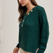 Thermal Henley Sweater