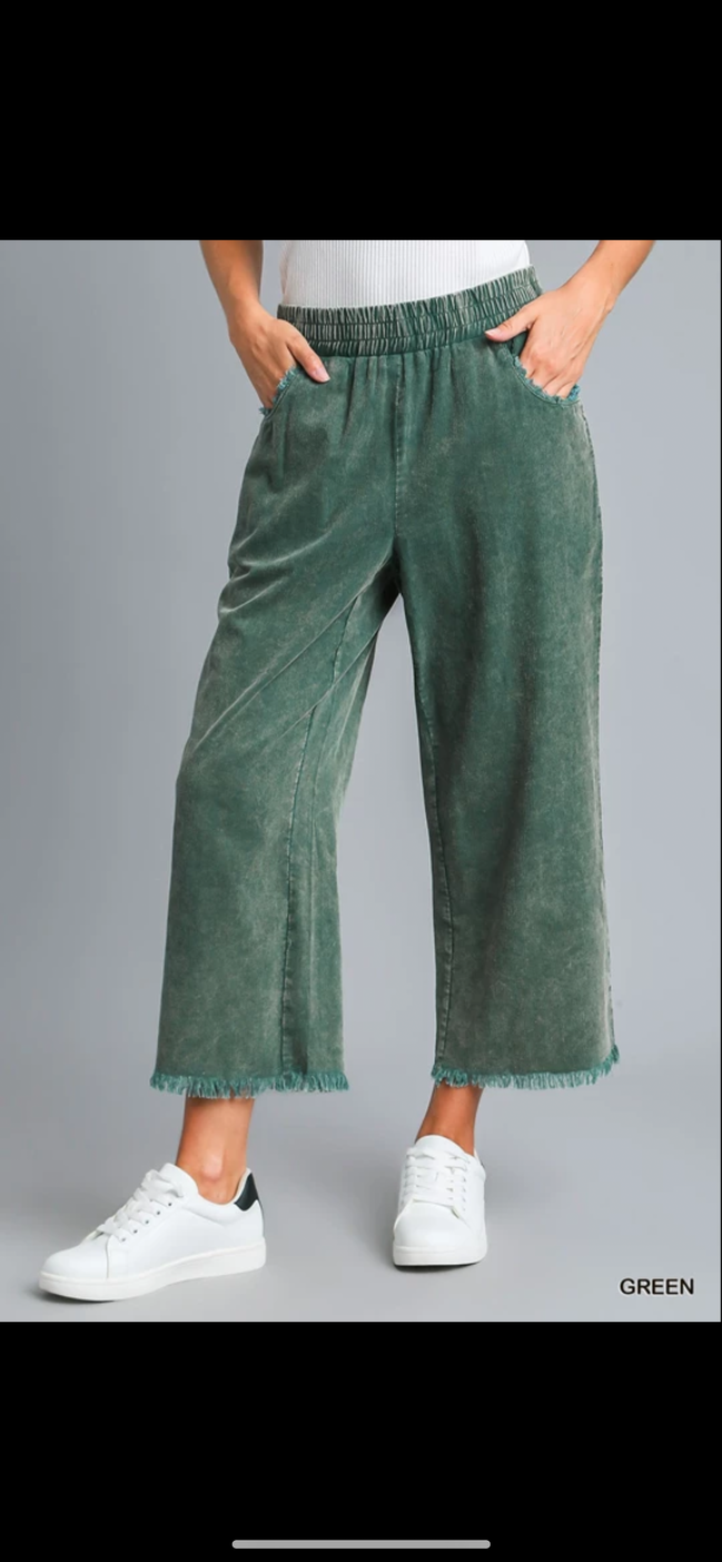 Wide Leg Corduroy Pants