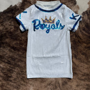 KIDS Royals Sequin Dress (white)