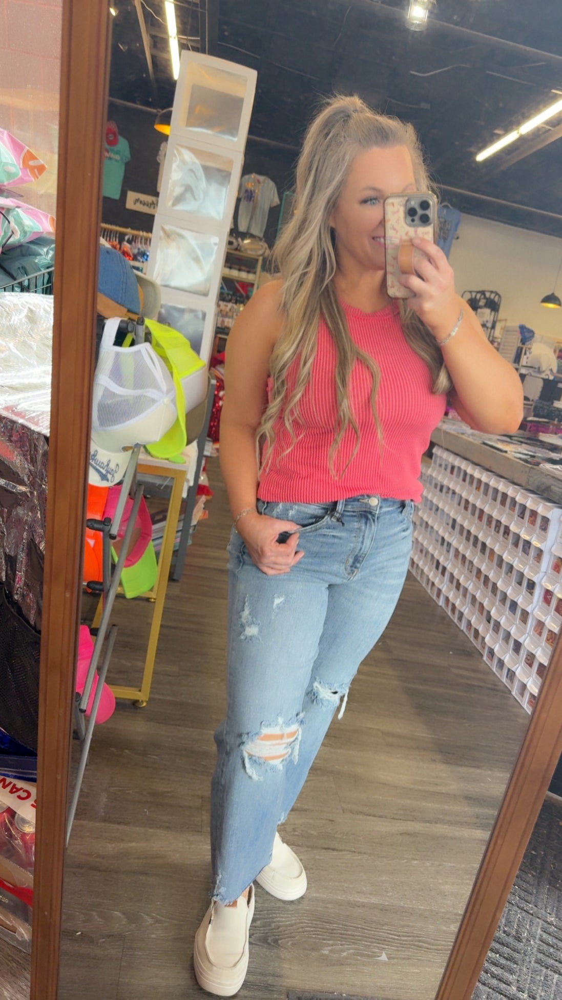 JUDY BLUE High Waisted w/ Destroy Crop Wide Leg