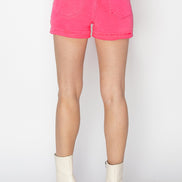 RISEN High Rise Cuffed Shorts