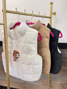 Reversible Vest with Sherpa