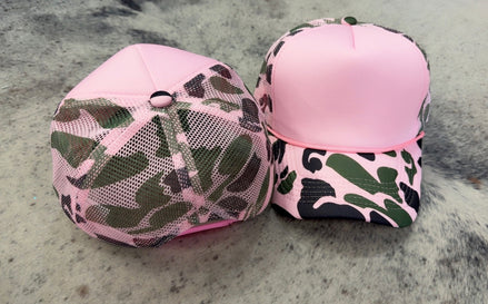 Checkered Trucker Hat (camo)
