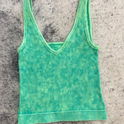 Reversible Neckline Cropped Tank