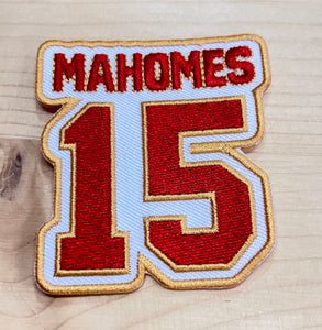 15 Mahomes Iron-On Patch