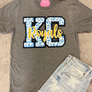 KC Royals Tee w/Chenille Patch